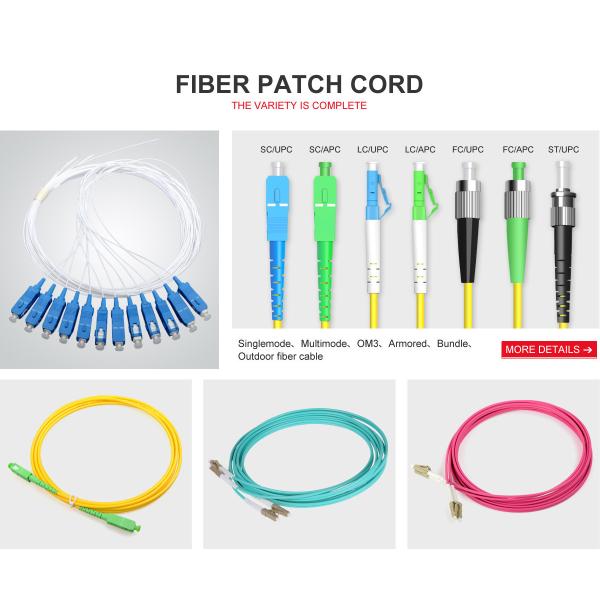 Single Mode 9/125 Duplex SC/UPC-SC/UPC Outdoor Fiber Optic Patch Cord for Telecom