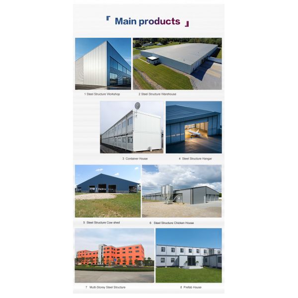 Customizable Multi-Bay Steel Structure Cow Shed for Commercial Ranch