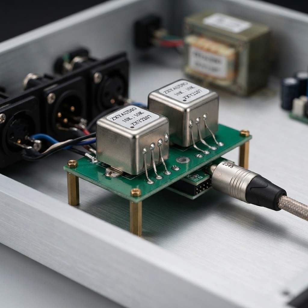 PCB Mount Audio Transformer with Permalloy Core for 600:600 and 10K:10K Impedance Matching