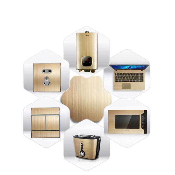 Electrics Panel Brushed Anodized Aluminum Sheet Customized Color For Construction