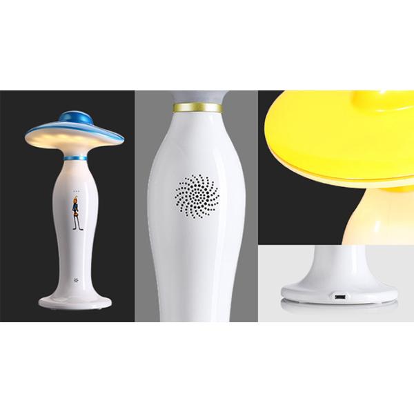 Voice Control Mushroom Tabletop LED Night Lamp Brightness Adjusted For Kids