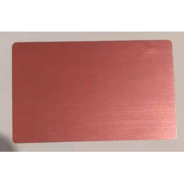 Plain Silver Anodized Engraved Aluminium Business Cards 85x54mm