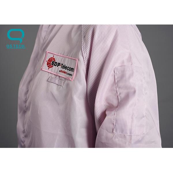 Bata estática anti de la tela conductora, ropa resistente estática con la capilla