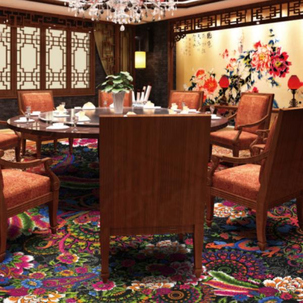Home Washable Luxury Fireproof Wool Hotel Axminster Carpet For Banquet Hall Lobby