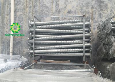 Pés de aço inoxidável galvanizados do mergulho quente para os parafusos à terra do painel solar