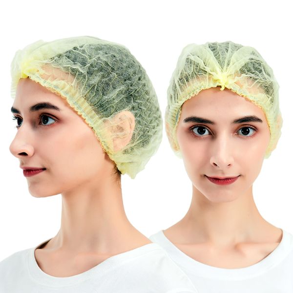 Hubei Haixin Softness Nonwoven Cap in Double Elastic Nurse Caps Flexible Cheap Price Machine Made Round Hat Factory Direct Sales