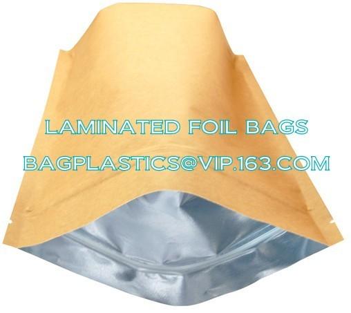 Coffee bean bag air valve kraft paper octagonal sealing aluminum foil self-supporting k bag custom coffee packagin