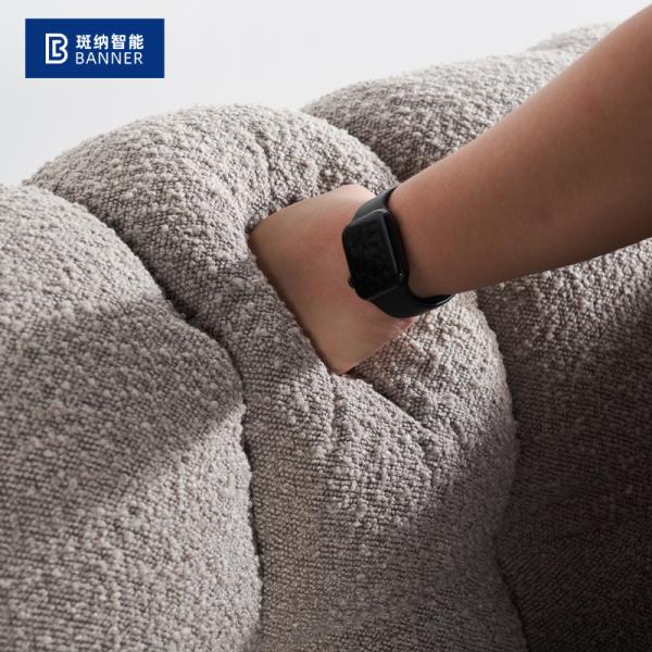 BN Puff Cotton Milk Oil Style Furniture Fabric Sofa Chair Nordic Lamb Wool Straight Row Three Seat Soft Sofa