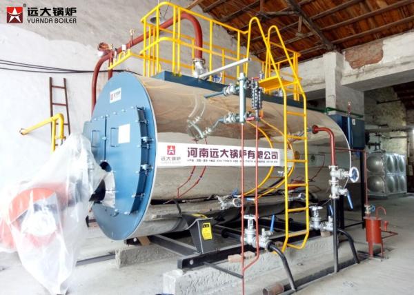 1T / H To 20 T / H Gas Oil Fuel Fired Boiler , WNS Fire Tube Boiler