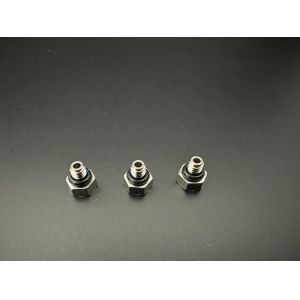 Nickel Plating Fuel Vent Valve 5.0mm Aluminum Alloy Pressure Relief Vent