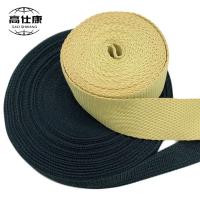 Sangle ignifuge noire ignifuge 10mm 20mm d'Aramid