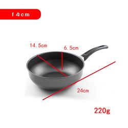 Black Mini Kitchen Sauce Pans Iron Non Stick  With Bakelite Handle