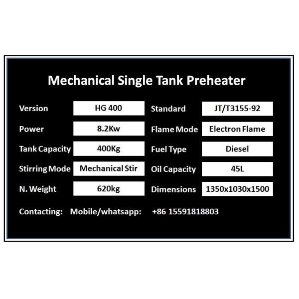 Дизельный термопластичный предогреватель Дорожная маркировка котла 400 кг Автоматическое управление нагревательной плитой