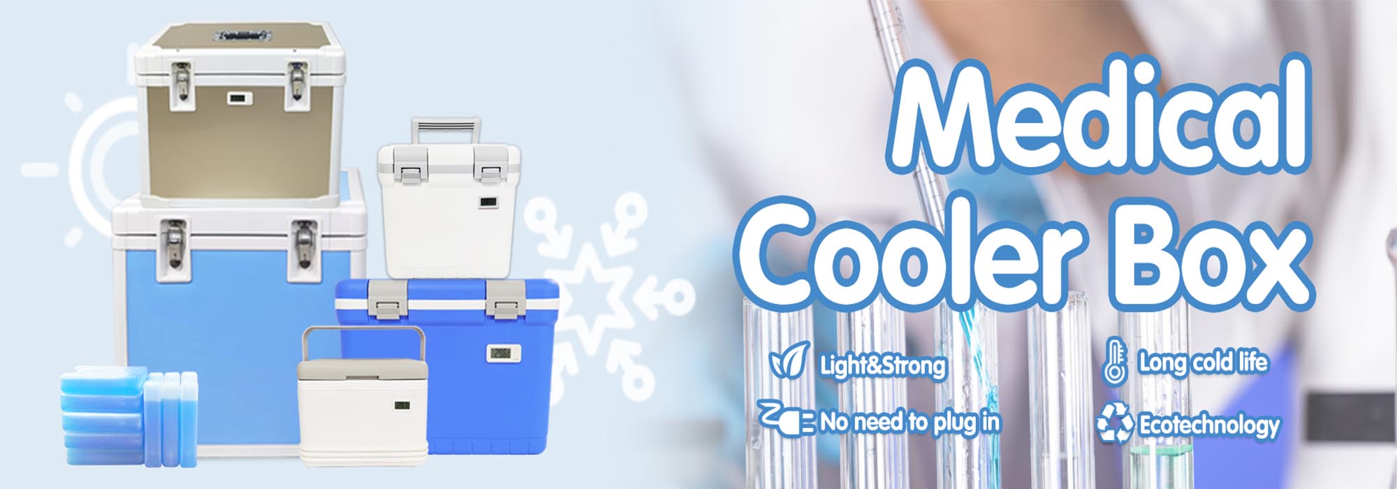 Phefon 6L Белый длительный морозильник Медицинская морозильная коробка с температурным дисплеем