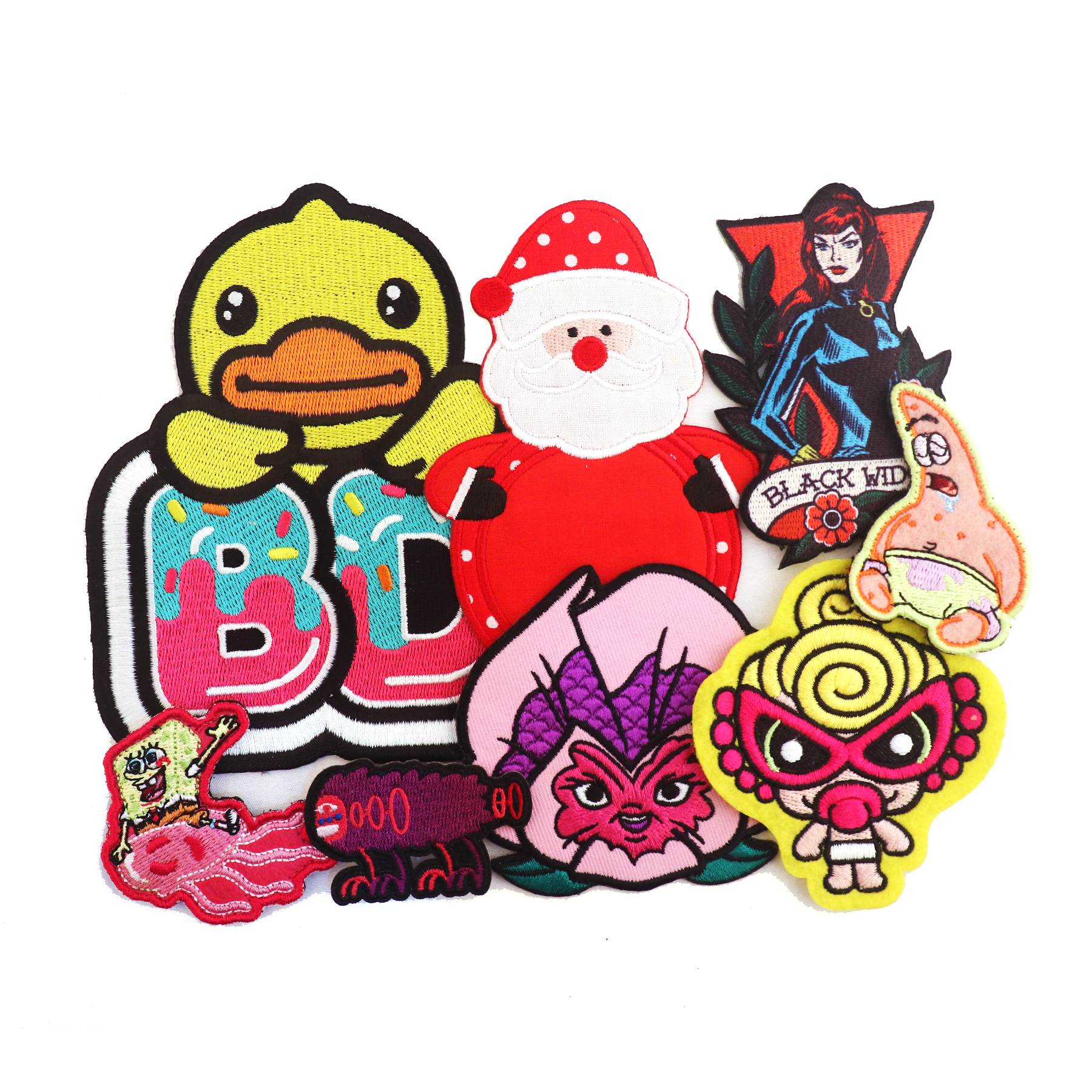 Customizable Tactical Buckle Patch with Hook and Loop Back Various Embroidered Name and Alphabet Heart Shapes Patches