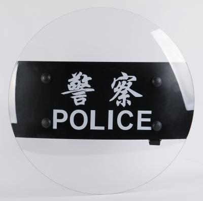 PC Protection Round Polycarbonate Shield High Strength Police Shield Customized
