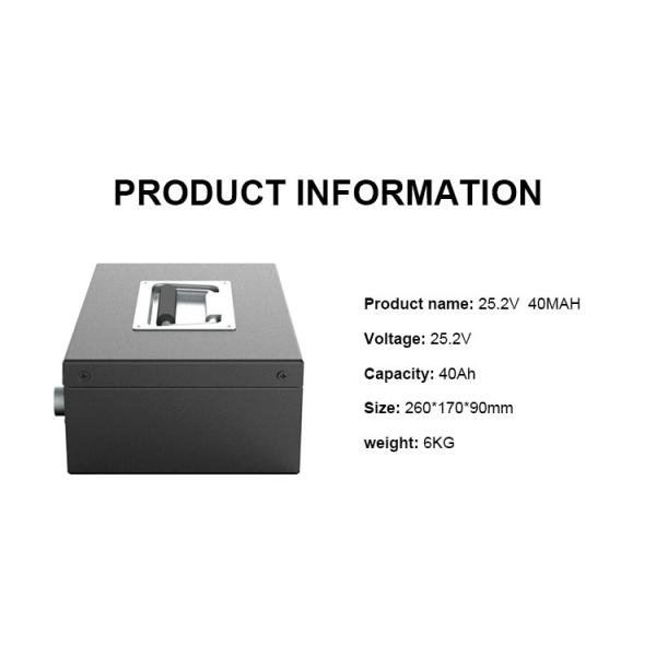 Robot Power 24V Bateria de Lítio Ferro Fosfato Fabricantes 25.2v 40ah