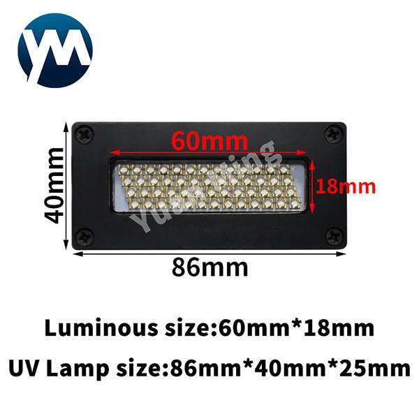lâmpada UV do diodo emissor de luz do poder superior 150W de 60x18mm para refrigerar de água de 365nm 395nm