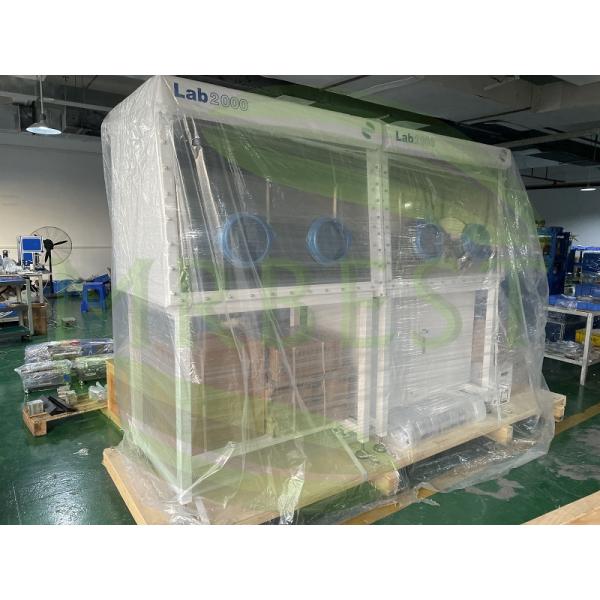 Двойная рабочая станция односторонняя вакуумная перчатка с системой очистки газа