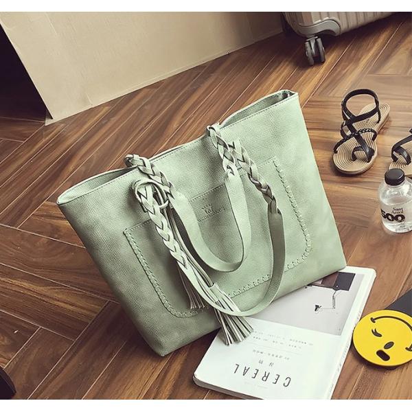 New fall fashion handbags fringed shoulder bag shopping bag large capacity casual and simple