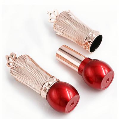ABS Crown Custom Lipstick Containers Irregular Shape Red Color