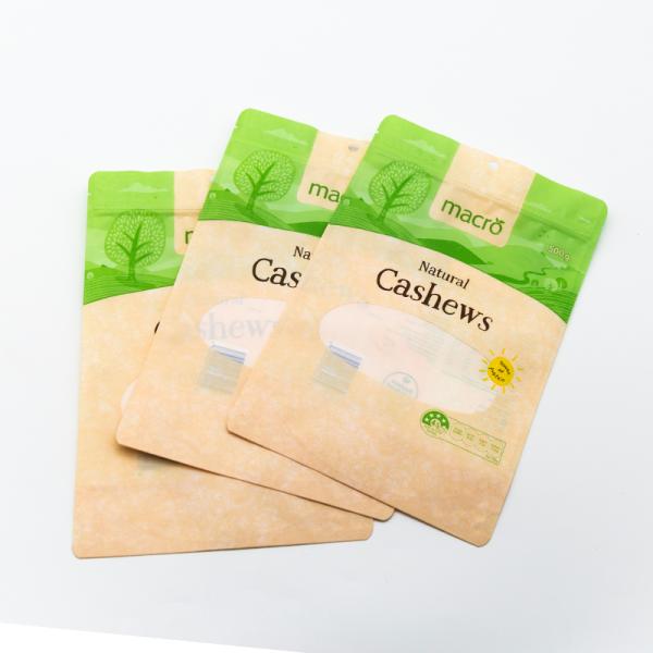 Zip-Lock Stand Up Pouches For Dry Food Packaging With Clear Windows And Food-Grade Materials Bulk Orders Discounts.