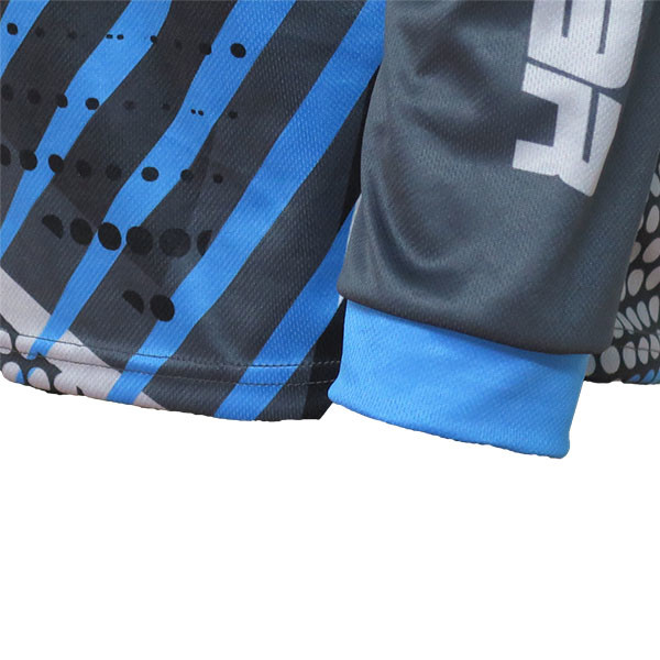 2020 V Neck Men'S Long Sleeve MTB Jersey / Road Cycling Clothing 100% Polyester