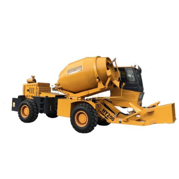 HY-260 Self Loading Concrete Mixer 2.5 Cubic With Yunnei 76kw Engine
