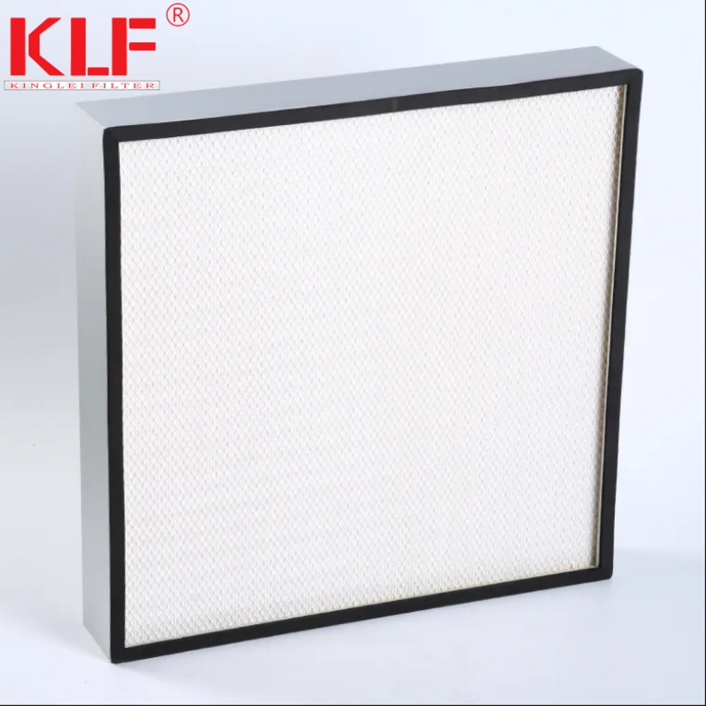 Customized Size HEPA Filter with Antibacterial Glass Fibre Media and Aluminum Frame for Air Purifiers and Air Conditioners