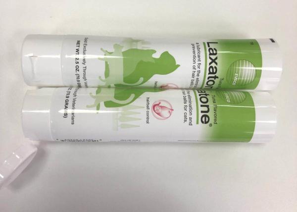 Tubo laminado do aperto de D35*139.7mm plástico APTO para o gel dos animais de estimação com impressão brilhante