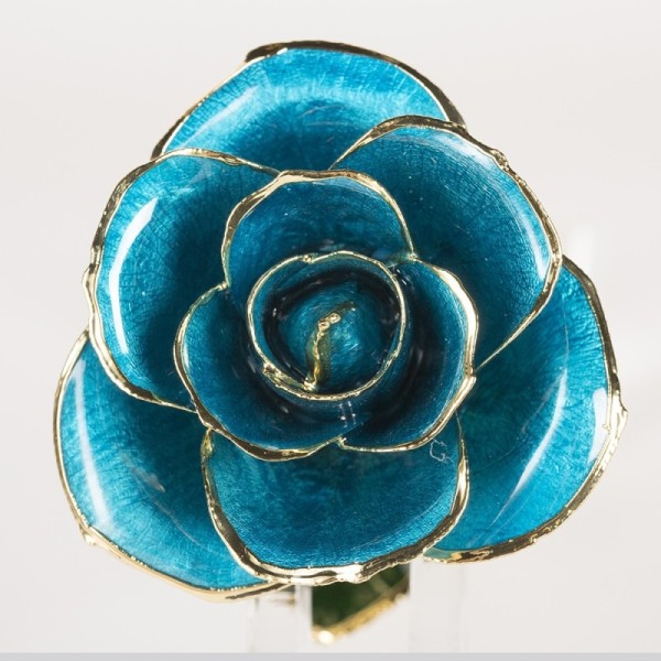 24K Gold Plated Real Preserved Fresh Eternal Rose Flower Real Preserved Rose  Handmade Preserved Rose Preserved Flower Gift
