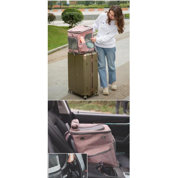 Cat Dog Hiking Backpack Pet Travel Bag Airline Approved Breathable Large 16.9 In 13.4