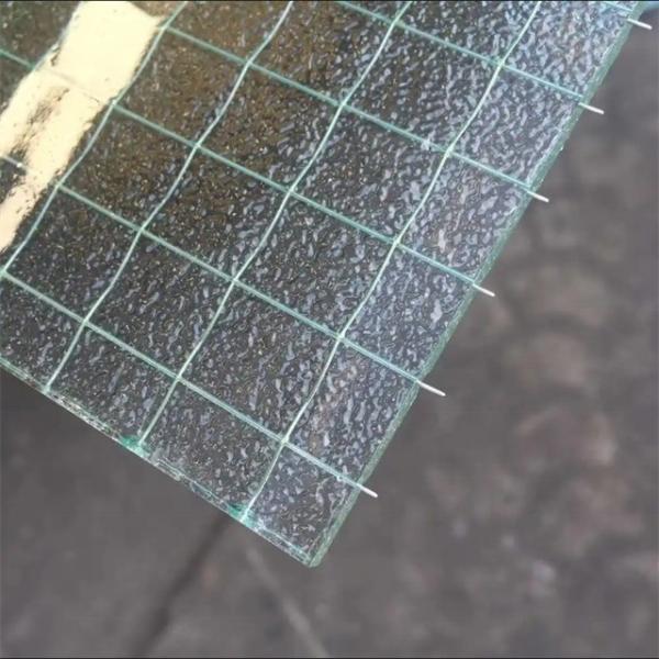 Vidro de malha de vidro de 6 mm de espessura para decorações industriais e comerciais