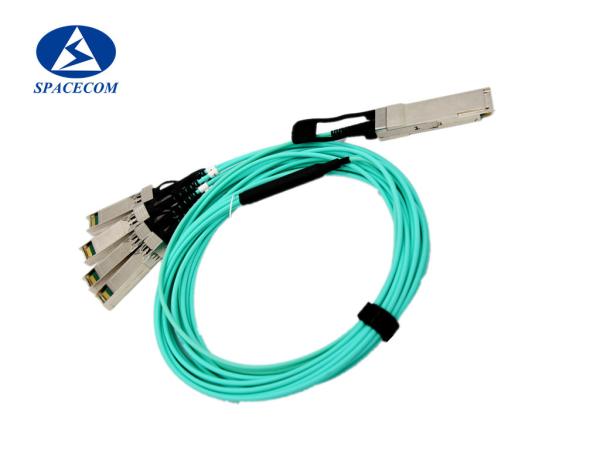 850nm AOC Active Optical Cable , 100g QSFP28 To 4x25g SFP28