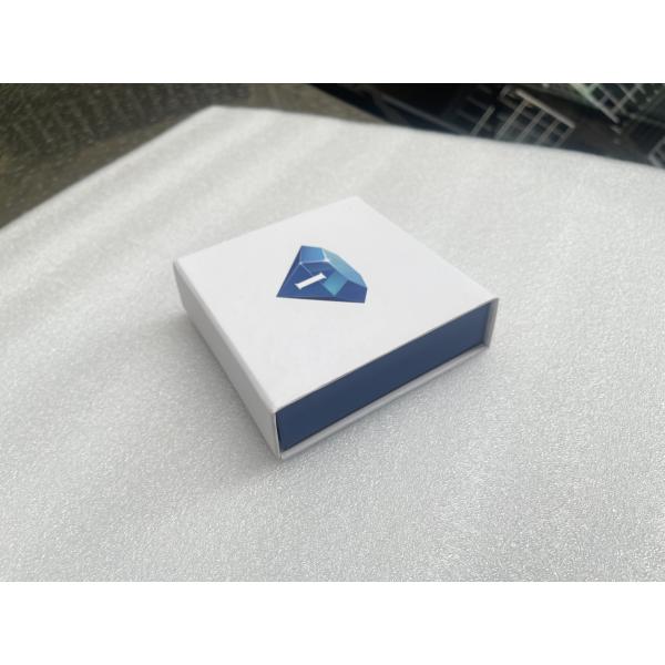 120*120*35mm Customized Paper Magnet Necklace Box and Pouches Ideal of High- Jewelry