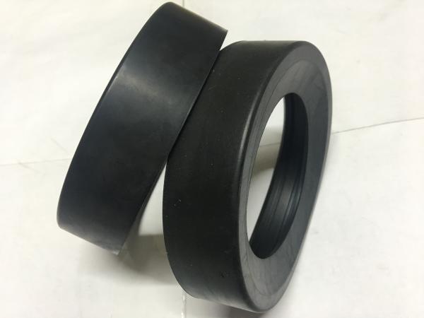 Round Black Durable Toilet Tank Fittings Rubber Gasket 30-90 Shore Hardness