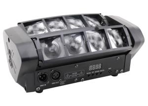 8 olhos Rgbw 4 em 1 fase conduzida do disco do feixe iluminam o alojamento pl