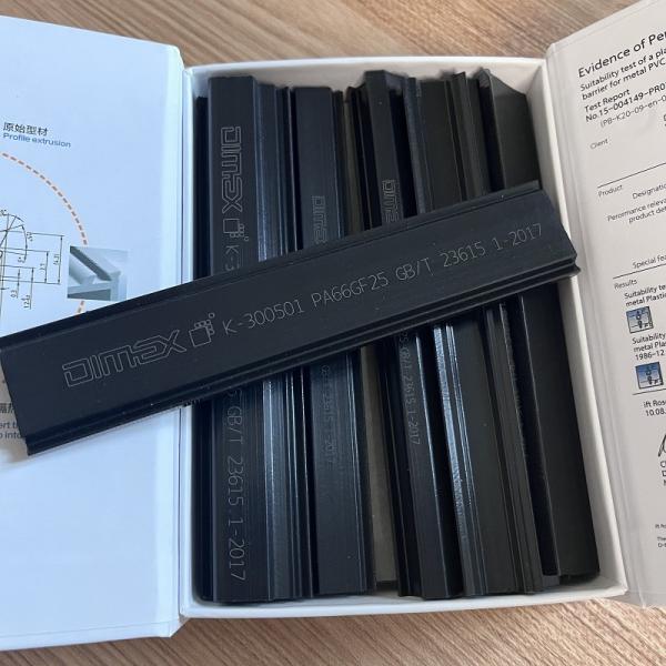 ドイツDimex PA66熱絶縁材は断熱材のプロフィールの部品を除去する