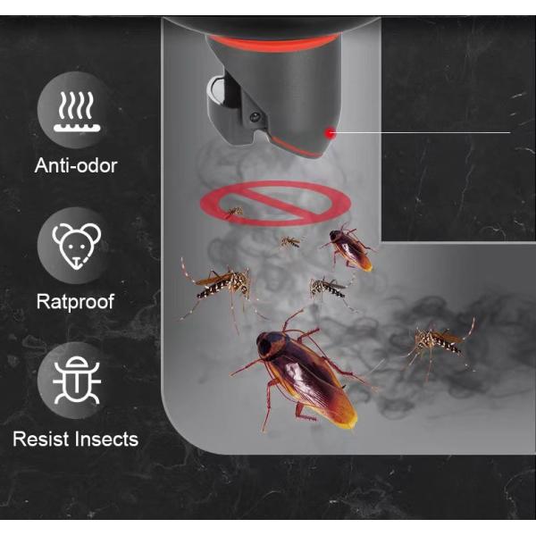 4 Inches Mirror Polished Silver Shower Floor Drain With Removable Filter Hair Sundries Cover