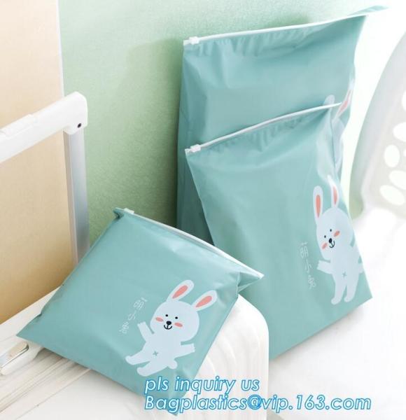 hanger hook slider zipper PP bikini packaging bag, Slider Zipper Pouch Stationery Bag, transparent PVC slider zipper pla