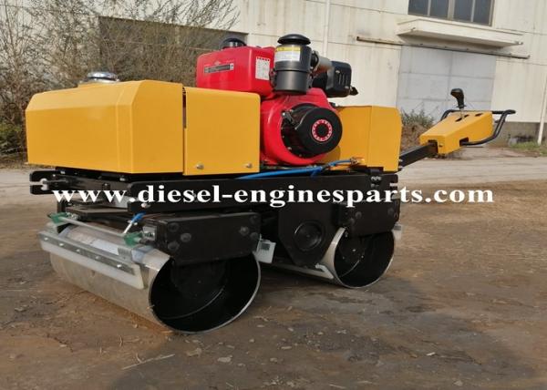 Rolo de estrada vibratório hidráulico da movimentação 800KG Mini Drum Roller Black Mini
