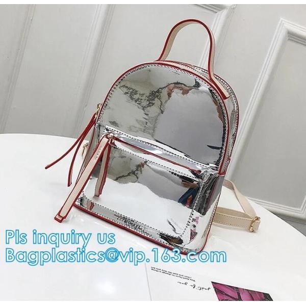 vinyl backpack, Travel Bag Clear Unisex Transparent School Backpack, PVC Tarpaulin Dry Backpack, Customized Clear Childr