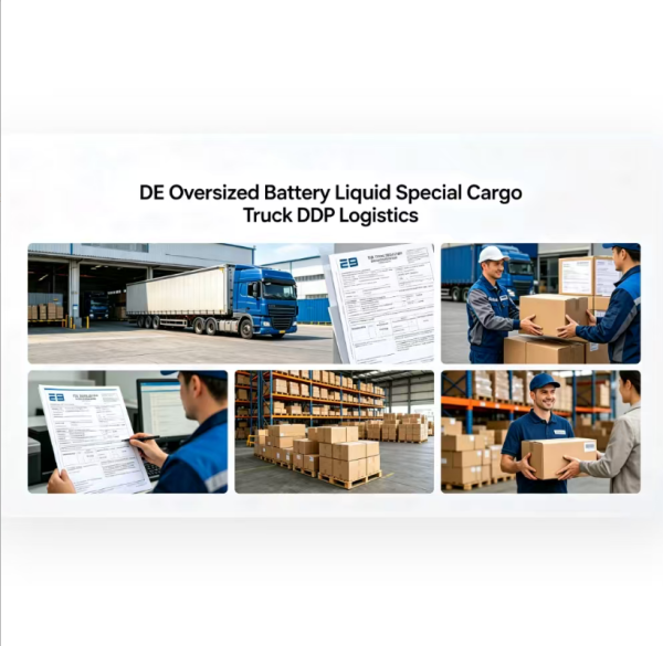 DDP Logistics Shipping To Germany Truck Delivery Service For Oversized Battery Liquid Cargo