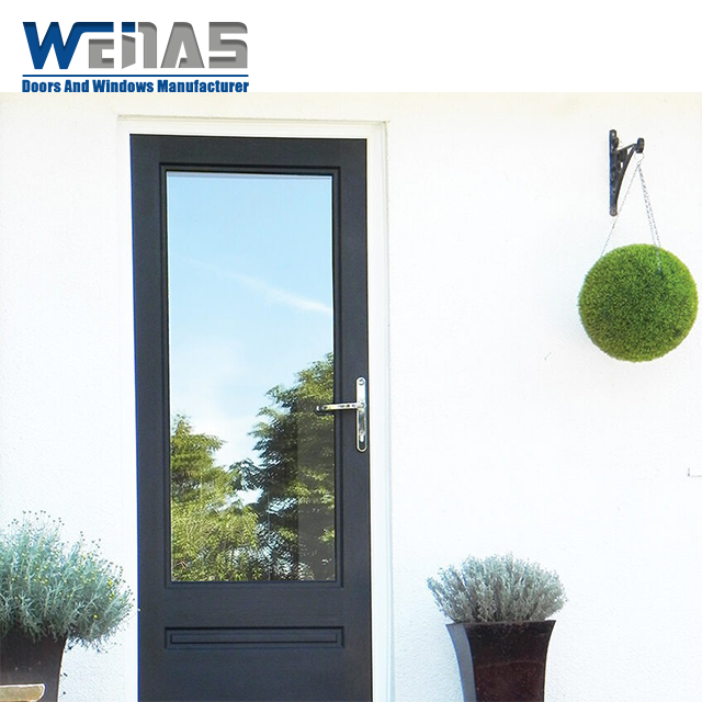 Heavy Duty Interior Aluminium Bathroom Doors With Privacy Tempered Glass