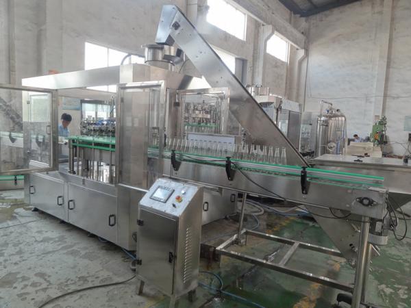CE Standard Electric Driven Juice Glass Bottle Filler 3000 BPH - 14000 BPH