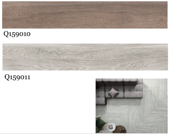 серый цвет Браун плиток фарфора 6x36» Wenge деревянный 200x1200mm