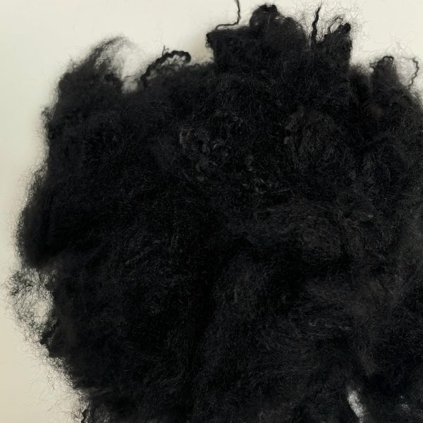 6D×51mm Recycled Black Polyester Staple Fiber with Water Repellent Properties for Filling and Non-Woven Use