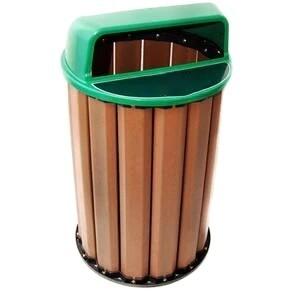 Wooden Trash Can Dustbin Storage Bins Recycling Plastic Trash Can