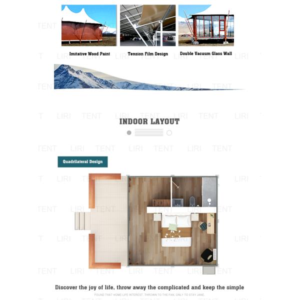 Multi Peaky Tourist Hotel Tensile Membrane Structure Tents For Events