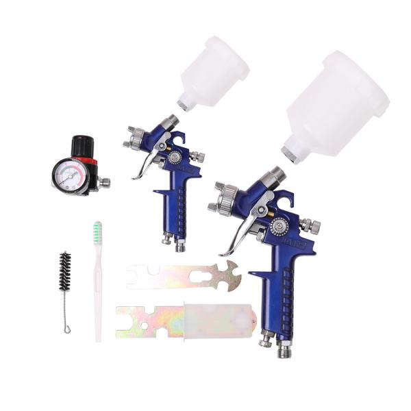 Air Spray Gun Set Toolbox Boxed Spray Machine Set Environmentally Friendly with 2 Spray Machines